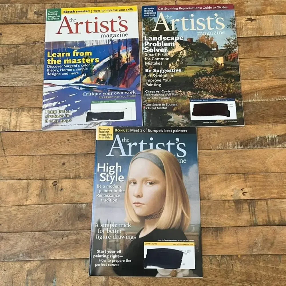 LOT 11 Issues 2004-2006 The Artist's Magazine Vintage Ephemera Junk Journal